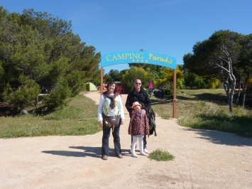 Ma�lys sur le tournage de Camping Paradis