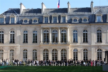 Le r�ve de plusieurs enfants - Visite de l'Elys�e