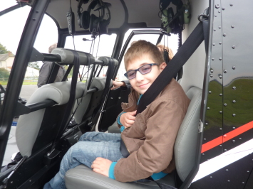 Un vol en H�licopt�re pour Florent
