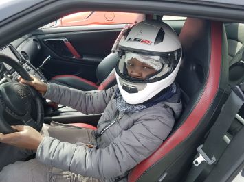 Salif pilote d'un jour au circuit de l'OHEAC