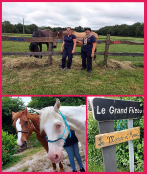 Juline passionn�e de chevaux