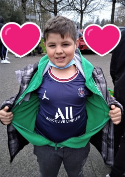 Romain voulait voir un match avec le PSG