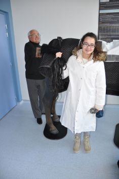 Visite de l'Ecole v�t�rinaire pour Le�la