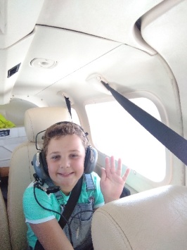 Un vol en avion pour Luna