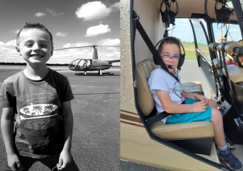Lucas et Th�o voulaient survoler l'oc�an en h�licopt�re
