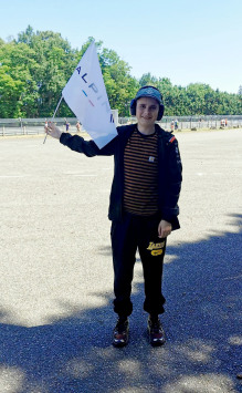 Scott sur le circuit du Mans Scott sur le circuit du Mans