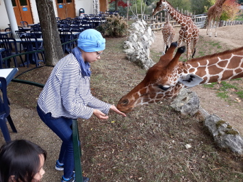 Catherine au Zoo de Beauval